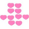 Ausla Tennis Racket Vibration Dampener, Silicone Heart Shape 10 Pack | Riduttore d\'urto per corde per un contatto più fluido, dimensioni compatte 23,5 x 22 x 8 mm, struttura in silicone