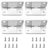 Xinglongs Kit di cerniere di ricambio per refrigeratori Coleman, confezione da 10 con viti, ABS bianco