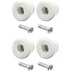 MAGICLULU Tampone Freno per Pattini a Rotelle, Regolabile, PU Bianco | Area Frenante Ampia, Leggero, per Pattini a Rotelle, Accessorio Viti Incluse, Altezza Regolabile