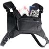 Generic Borsa a petto per uomo gilet supporto per telefono stoccaggio attrezzature | Escursionismo Marsupio Gilet da Corsa per Uomo Donna Escursionismo Sport Caccia Ciclismo Guida Viaggi Arrampicata Moto