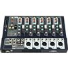 jiumxliu Mixer professionale, console di miscelazione stereo a 7 canali, mixer live professionale con USB Bluetooth, DJ Audio Mixer Console per karaoke, cantare, Home KTV, studi di registrazione, streaming