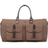 Modoker Borsa porta abiti convertibile con tracolla, borsa da viaggio in tela per uomo e donna, Marrone, Pantaloni