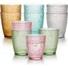 Bqkroa 10 bicchieri acrilici da 300 ml, resistenti al calore, infrangibili, bicchieri riutilizzabili, multicolore, per picnic, campeggio, spiaggia, feste, 10 pezzi
