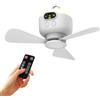 BORDEAG Ventilatore Da Campeggio Con Lanterna LED: Ventilatore Da Soffitto Con Telecomando E Ganci, Piccoli Ventole A Sospensione Ricaricabile Da USB, Ventole A Soffitto LED 3 Velocità Regolabili