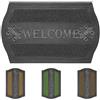 Olivo Tappeti OLIVO.shop Zerbino in Gomma, Zerbino Ingresso Esterno, Antiscivolo, Lavabile, Drenante, Tappeto in PVC da Ingresso 45x75 cm, PARK (GRIGIO)