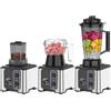 QUUGAR 2,5 l frullatore professionale 9500 W frullatore frullato con 8 lame (4L) | Smoothie Mixer 15 Controlli di Velocità,24000RPM,Pulizia facile,Per Ghiaccio tritato,Shakes,Bevande congelate e Frutta
