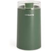 CREATE/COFFEE GRINDER STUDIO/Macina caffè e alimenti in acciaio inossidabile verde sage/Capacità 50g, compatta, facile da usare, 180W