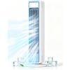 Generic Ventilatore a Torre Silenzioso, Raffreddamento Potente 8 m/s, Telecomando Omni, Ventilatore Oscillante 48.8° con Display LED e 5 Velocità, 60% di Risparmio Energetico, per Casa e Camera