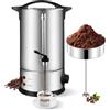 Umisu Percolatore per Caffè 8L con Filtro in Acciaio Inox, Macchina da Caffè Professionale da 50 Tazze, Funzione Mantieni Caldo, Ideale per Eventi, Catering, Tè e Cioccolata