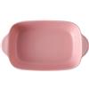 Dowbom Pirofila in ceramica per forno, piccola casseruola per forno, teglia in ceramica (rosa, 680,4 g)
