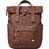 Roka London Canfield B Recycled Canvas - Zaino unisex adulto, mini leopardo, S