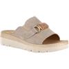 GRÜNLAND il benessere è naturale Grunland Ciabatta con Maxi Fascia in Pelle e Accessorio | MOLL CE0481 Beige 39