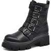 IF FASHION Stivali Stivaletti Anfibi Scarpe da Donna Multi Fibibe Punk Con Platform MP718