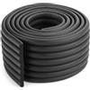 Gusmigus Isolamento per Tubi Esterni Gommapiuma 8cm x 5m Autoadesivo Termico Antigelo per Riscaldamento Acqua e Riduzione Rumore (Nero)