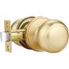 EHOMEWARE Confezione da 1 pomello dorato per porte interne, corridoio/armadio, maniglia per porta di passaggio senza serratura, leva rotonda senza chiave, reversibile per porte lato sinistro e destro