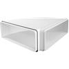 La Ventilazione CCO229B Curva orizzontale 220x90 mm - con imbocchi F/F in ABS per tubo rettangolare. Colore bianco