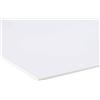 Generico Pannello Lastra Forex pvc bianco spessore 3 mm 120x200 cm bianco forex bianco pvc bianco