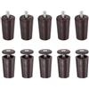 QUARKZMAN 10Pz Tamponi/Fermi Per Otturatore A Rullo, 40 Mm, Marroni | Tappo Di Arresto In Plastica, Con Rondelle E Viti, Per Tapparelle, Veneziane E Lamelle Di Tapparelle.