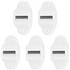 QUARKZMAN 5Pz Guide Cinghie Fissaggio Superficie Tapparelle 23Mm Bianco