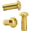 Screws City Rivetti a testa tonda in ottone massiccio M3 (3 mm x 6 mm) DIN 660 (confezione da 20) D01BC