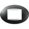 Gewiss GW16303VA Chorus Art Placca, 3 Posti, Ardesia