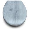Generico Sedile WC Effetto Legno Rovere Grigio - Copriwater Ovale Universale in MDF Resistente - Cerniere Acciaio Inox - Stile Moderno e Naturale