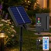 Taechalingo Kit di scatola di controllo per pannello solare da 1200 mAh, pannello con batteria al litio da 3,7 V, catena luminosa con telecomando, ricarica solare e ricarica USB, ricarica CC, facile installazione