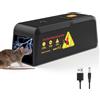 Vankarr Trappola per Topi Elettrica Potente Tensione Trappole Elettriche per Topi e Ratti per Casa Trappolino Elettrico Riutilizzabile,Trappole per Topi Interno,Senza Toccare, Adatto per Domestici