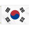 Petite Pine 2 × 3 FT Bandiera della Corea, Medio 60 × 90 CM 150D Coreano Outdoor Banner, Decorazione Giardino Con Ottone Gromment
