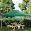 Molumvel Tetto di ricambio per gazebo pieghevole, 4,3 x 2,9 m, copertura per tenda da giardino in tessuto Oxford, colore verde