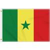 Petite Pine 2 × 3 FT Bandiera Senegal, Medium 60 × 90 CM 150D Senegalese Outdoor Banner, Decor Garden con Brass Gromment