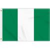 Petite Pine 2 × 3 FT Bandiera Nigeria, Medio 60 × 90 CM 150D Nigeriano Outdoor Banner, Decorazione Giardino Con Ottone Gromment