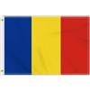 Petite Pine 2 × 3 FT Chad Flag, Medium 60 × 90 CM 150D Chadian Outdoor Banner, Decor Garden con Brass Gromment