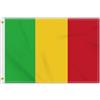 Petite Pine 2 × 3 FT Bandiera del Mali, Medium 60 × 90 CM 150D Malian Outdoor Banner, Decor Garden con Brass Gromment