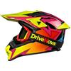 DriveNova Casco Integrale Motocross, Casco da Cross Omologato con Occhiali per Adulti E Bambini, Casco da downhill integrale MTB Include 3 Misure (Colorato)