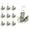 CARALL 10 Pezzi Lampada Alogena 12V Per Auto (H3 12V 55W PK22s)