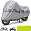 Bavooty Telo Coprimoto Esterno Impermeabile 200x110cm Grigio per Moto e Scooter