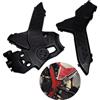 Sinkees Copertura di protezione per telaio moto Honda CRF300L/CRF300 Rally Off-Road Bumper Guard Kit PP Plastic Frame Cover (nero)