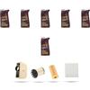 HOFFCAR Kit tagliando 4 FILTRI e 6L OLIO M compatibile con Audi Q7 (4M) 3.0 tdi Quattro 160kw dal 2015