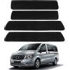 ZWPARTS Confezione da 4 Tappetini sostituzione per Mercedes-Benz Classe V W447 Marco Polo 2014-2024, Zerbino Ingresso, Zerbino Ingresso Durevole, Tappetino Ingresso per Roulotte per 2 Porte Scorrevoli