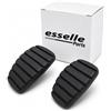 Esselle Parts Copripedali per Renault Modus Cambio Manuale, Set Pedaliera in Gomma Antiscivolo, Copri Pedali Freno e Frizione ad Incastro Plug & Play, Resistenti all'Usura, Nero