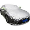 Generico Telo Copriauto Mezza Copertura per Suzuki Jimny (2012-2019) Telo Copriauto Esterno Impermeabile Traspirante,Anti-UV,Protezione Dal Sole E Dalla Polvere con Tasca Specchio E Strisce Riflettenti