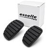 Esselle Parts Copripedali per Renault Trafic Cambio Manuale, Set Pedaliera in Gomma Antiscivolo, Copri Pedali Freno e Frizione ad Incastro Plug & Play, Resistenti all'Usura, Nero