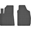 edecor Tappetini in gomma per auto, tappetini in gomma per Fiat 500L a partire dall'anno di costruzione 2012, tappetino anteriore conducente e passeggero BXbx