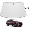 YEE PIN Parasole parabrezza compatibile con Volvo XC60 2018-2025 2026, parasole pieghevole con borsa coprivolante, in fibra di raffreddamento, parasole per parabrezza UV e polvere