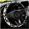 ZYSY Coprivolante a forma di girasole per auto, per donne, protettore universale da 15 pollici (margherita)
