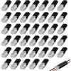 Vomtaric Set di 40 connettori elettrici per cavi rapidi impermeabili, 2 pin, 12 V, connettori per auto, impermeabili, 2 fili, per cavi 18-22 AWG, Auto, LED, illuminazione esterna, installazione facile