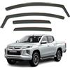 AirFlux Set di 4 deflettori d'aria compatibili con MITSUBISHI L200 Triton Adatto ai modelli FIAT FULBACK 2015 2016 2017 2018 2019 2020 2021 2022.