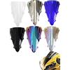 WSShop Moto Doppia Bolla WindScreen Auto Bike Parabrezza Deflettore Deflettore Aria Fit Per Yamaha YZF R1 2004 2005 2006 (Nero)