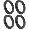 INFINAUTO Anelli Centrici Mozzo Ruota Auto Nero 4 Pz PoliCarbonato | Diametro Esterno 78.1mm, Interno 56.1mm, Spessore 10mm. Riduce Vibrazioni, Installazione Diretta.